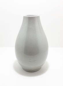 Large Contemporary Decorative Ceramic Vase - Silver Gloss