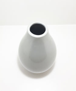Large Contemporary Decorative Ceramic Vase - Silver Gloss