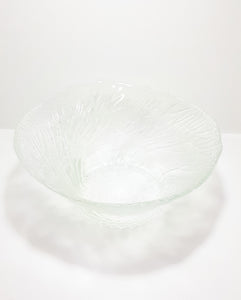 Large Vintage Molded, Textured & Patterned Glass Fruit/Salad Bowl
