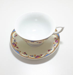 Contemporary 2000-2018 Dotcomgiftshop (Rex London) Porcelain Regency Rose Tea Duo
