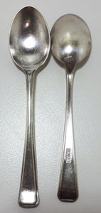 Complete Set Of 6 Silver Plated (EPNS) Sheffield Coffee Spoons - Somerset Handle Design