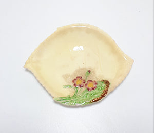 1930's Small Vintage Carlton Ware Wild Rose Leaf Bowl