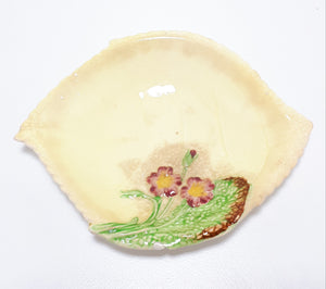 1930's Small Vintage Carlton Ware Wild Rose Leaf Bowl