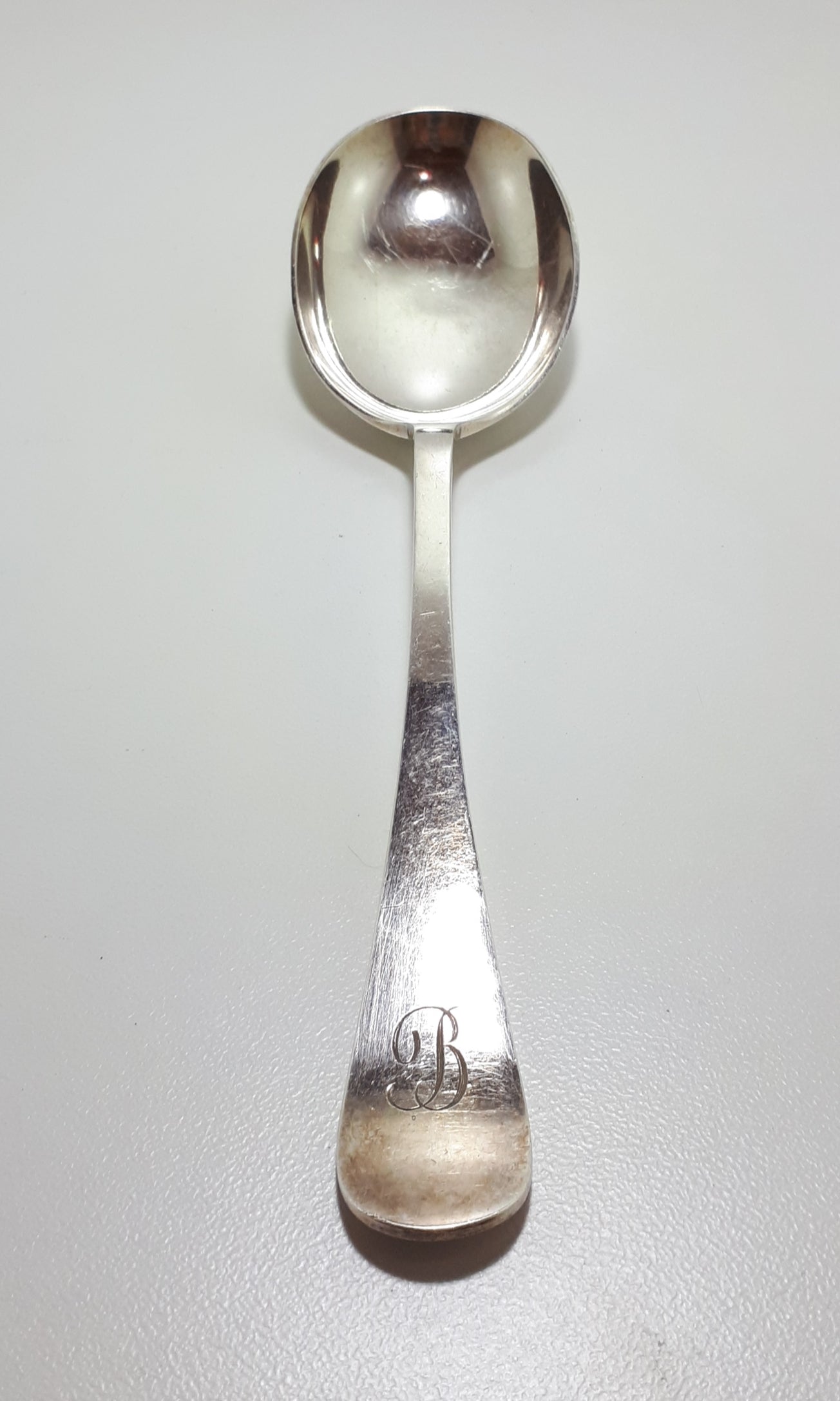 1875 Large & Rare Antique Silver Plated John Round & Son, Sheffield Serving Spoon - Omni Handle Design
