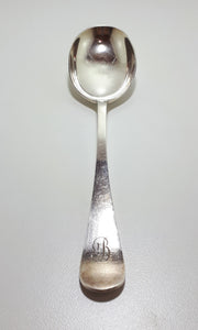 1875 Large & Rare Antique Silver Plated John Round & Son, Sheffield Serving Spoon - Omni Handle Design