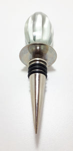 Facet Cut Heavy Glass Bottle Stopper