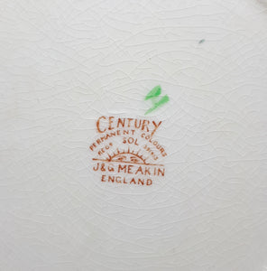 1912+ Rare Antique J&G Meakin Salad Plate - Gainsborough Shape In The Century Range - Pilgrim Pattern