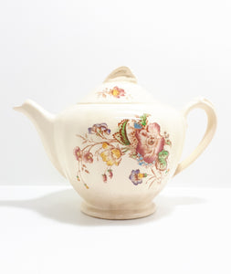 1912+ Rare Antique J&G Meakin Tea Pot - Gainsborough Shape In The Century Range - Pilgrim Pattern