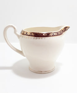 Alfred Meakin Vintage Kingsdale Maroon Creamer