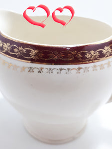 Alfred Meakin Vintage Kingsdale Maroon Creamer