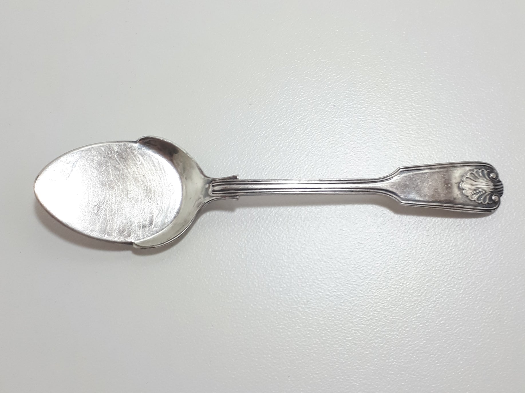 Antique (Late 1800's) Silver Plated William Hutton & Sons Jam Spoon (Fiddle & Shell Handle Design)