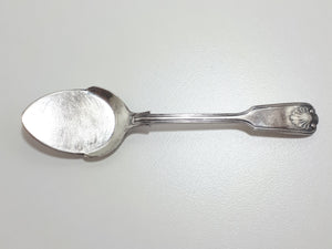 Antique (Late 1800's) Silver Plated William Hutton & Sons Jam Spoon (Fiddle & Shell Handle Design)