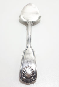 Antique (Late 1800's) Silver Plated William Hutton & Sons Jam Spoon (Fiddle & Shell Handle Design)