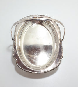 Silver Plated Vintage Arnold E. Williams & Sons (Fallstaff Plate), Birmingham, Display Dish With Ball Feet & Handle