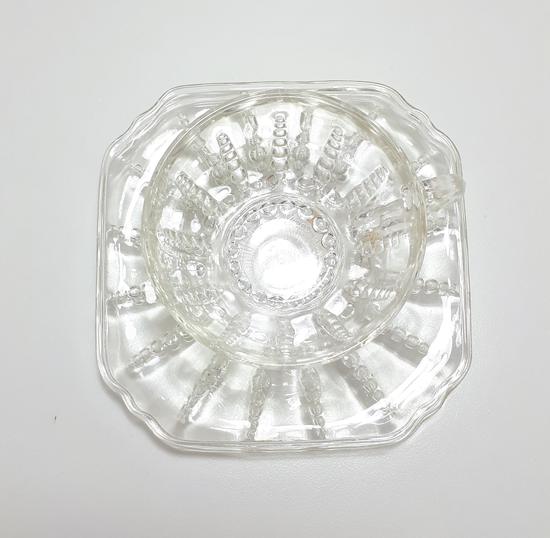 Glass Tea Trio - Cup, Saucer & Tea Plate