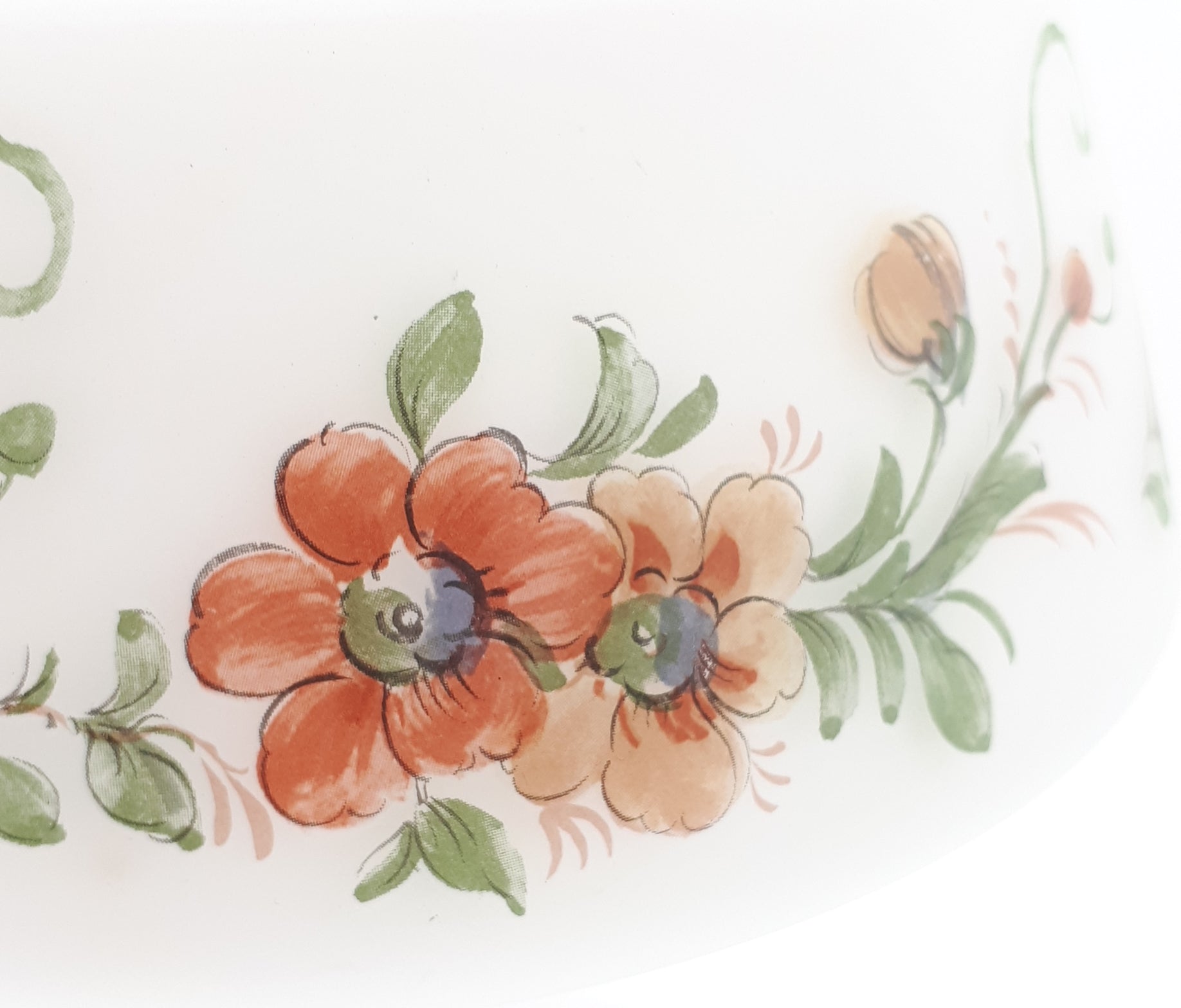 Milk Glass Pedestal Bowl With Frosted Glass Base & Twisted Stem