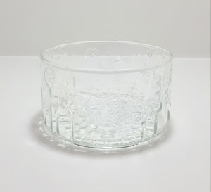 Clear Moulded Glass Bowl With A Variety Of Raised Patterning