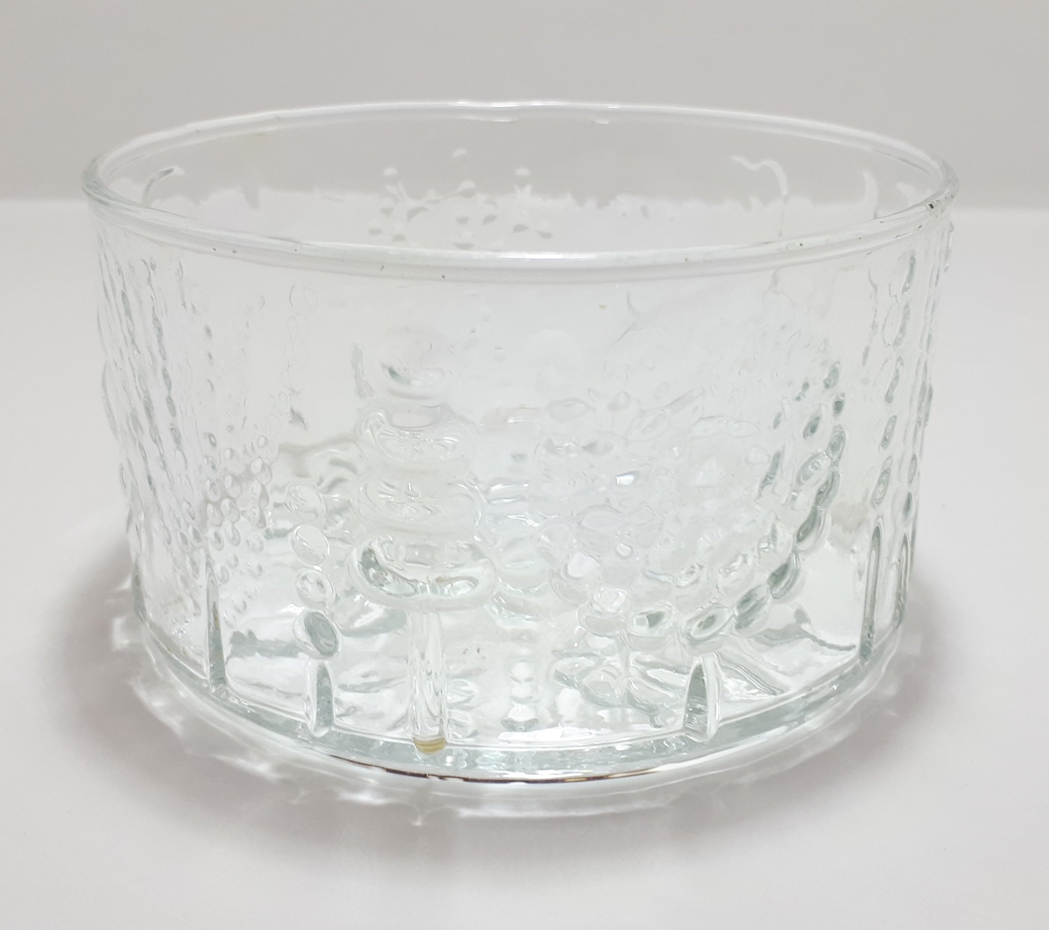 Clear Moulded Glass Bowl With A Variety Of Raised Patterning