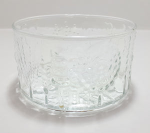 Clear Moulded Glass Bowl With A Variety Of Raised Patterning