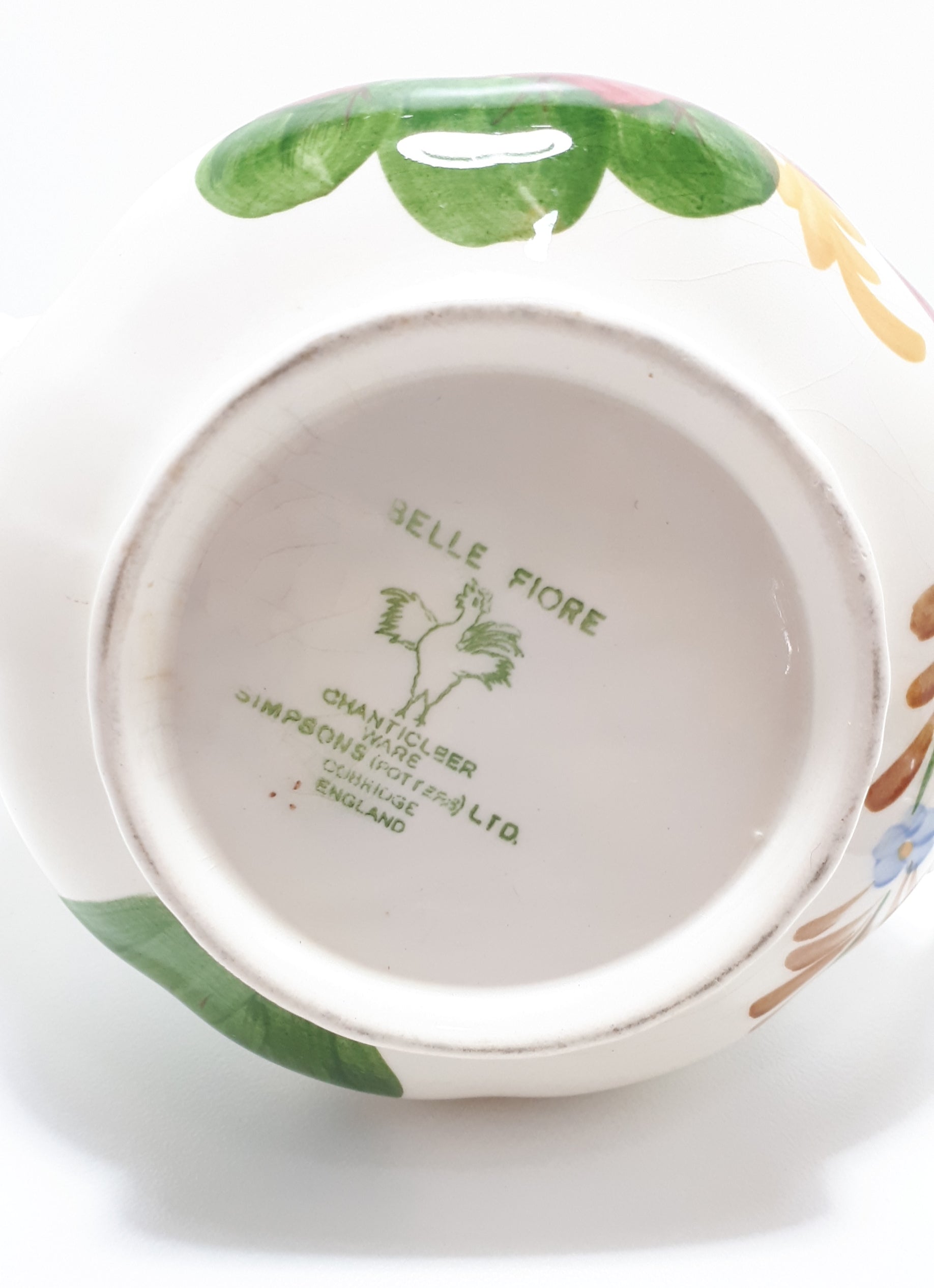 1940's - 1950's Simpsons Potters Ltd. Belle Fiore Patterned Chanticleer Ware Tea Pot