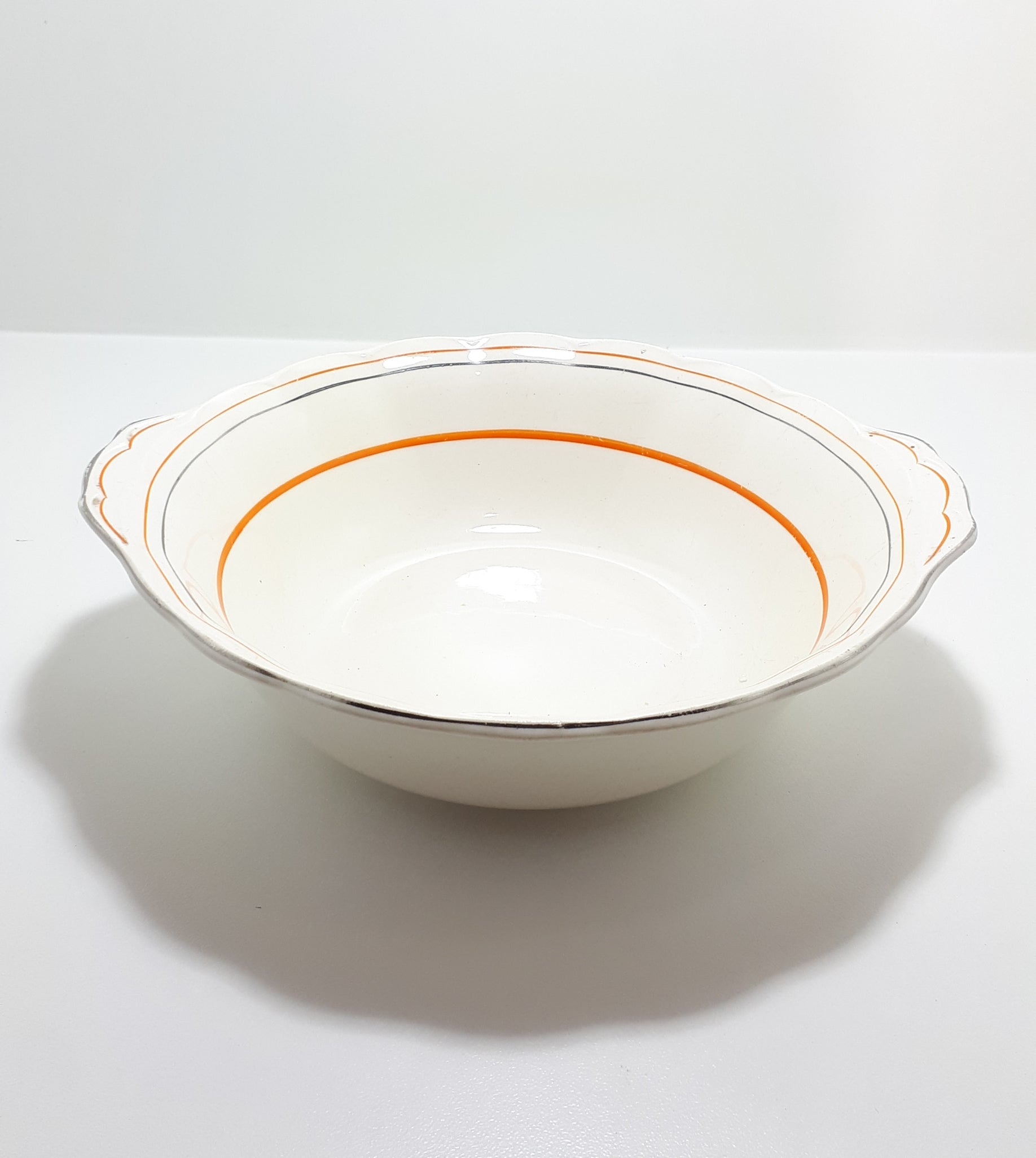 1936-1954 Grindley (W.H. Grindley & Co., Tunstall) Deco Ware Creampetal Range Porcelain Salad Bowl