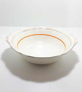 1936-1954 Grindley (W.H. Grindley & Co., Tunstall) Deco Ware Creampetal Range Porcelain Salad Bowl