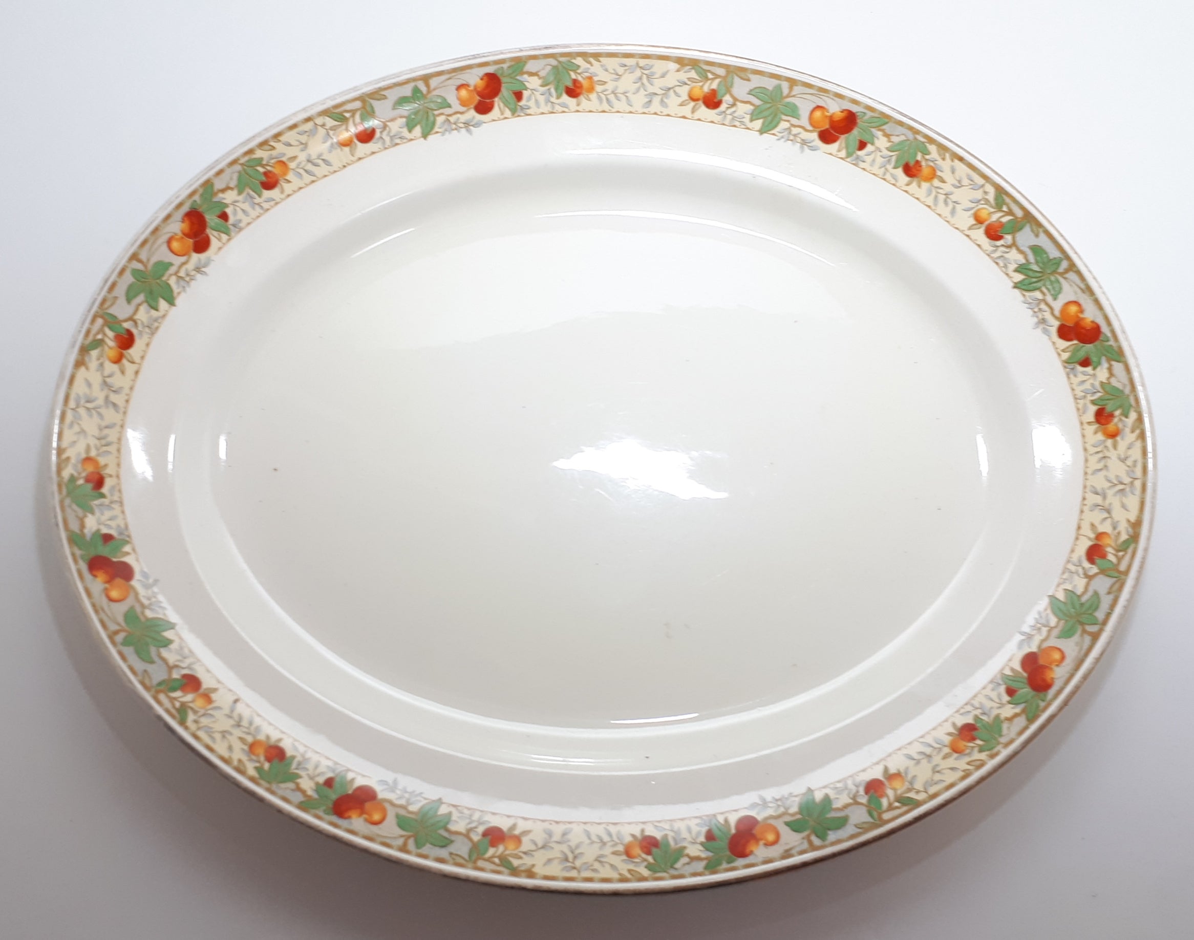 Large (Possibly Antique) 1912-1936 Keeling & Co. Ltd., Burslem, Losol Ware Porcelain Serving platter