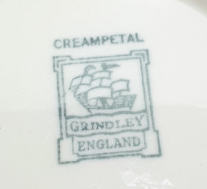 1936-1954 W.H. Grindley & Co., Tunstall, Deco Ware Creampetal Range Porcelain Vegetable Bowl - Bolton Pattern