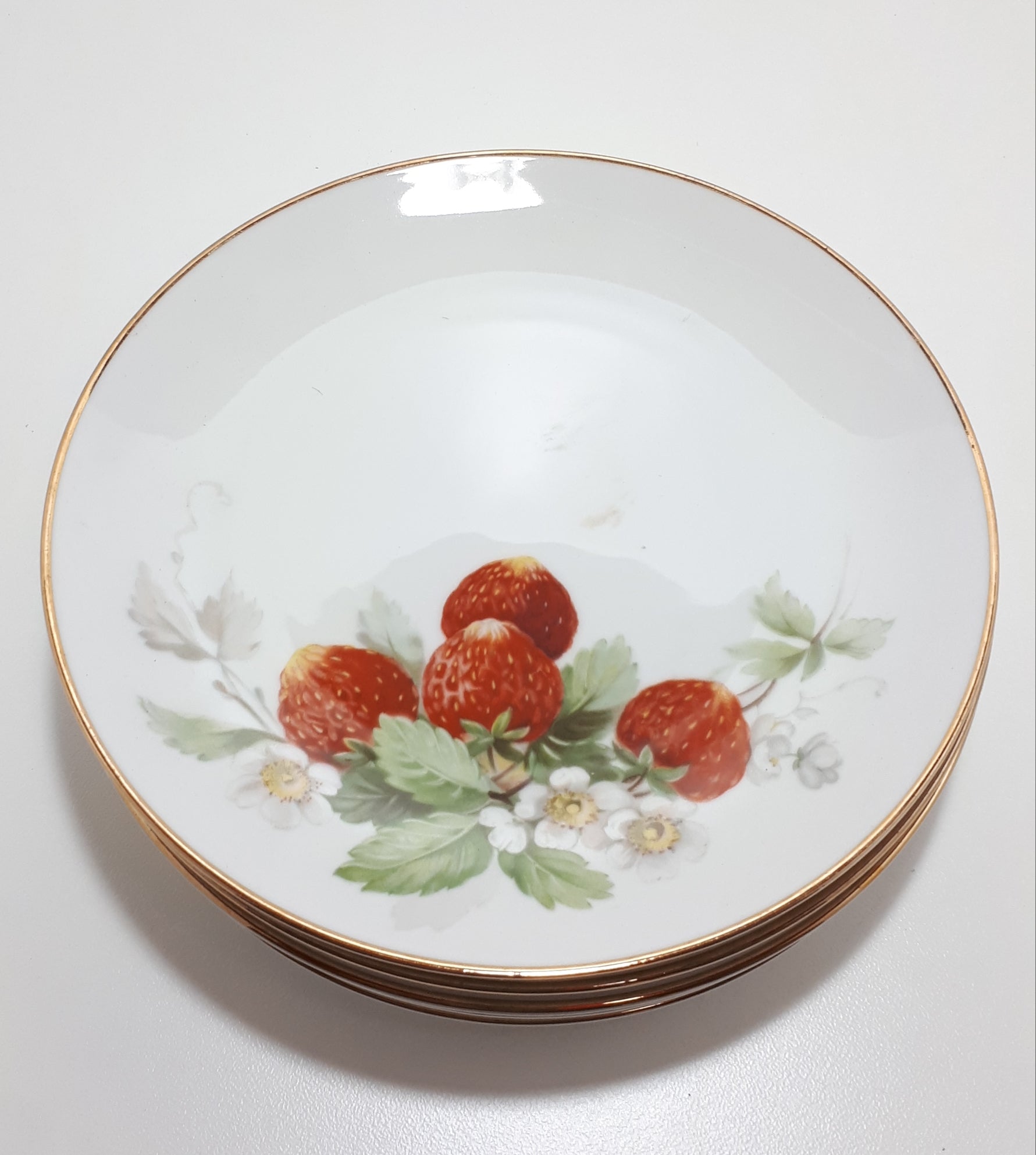 5 Piece Hutschenreuter (1960-1970's) German Fine Porcelain Plates