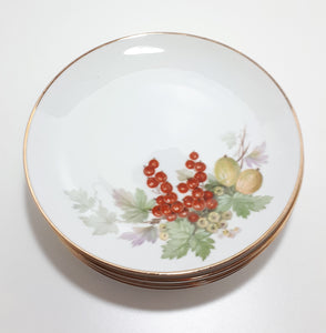 5 Piece Hutschenreuter (1960-1970's) German Fine Porcelain Plates