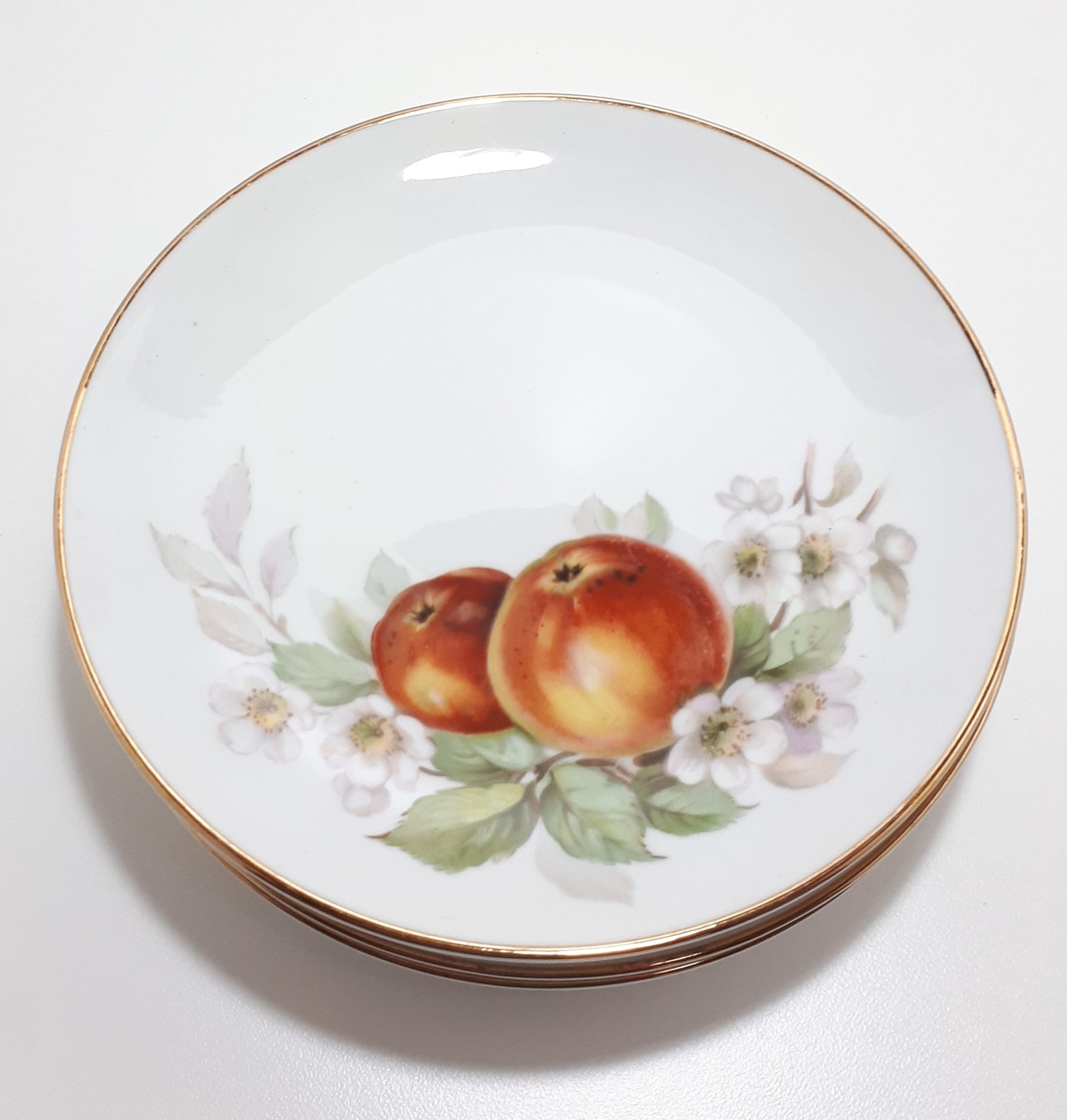 5 Piece Hutschenreuter (1960-1970's) German Fine Porcelain Plates