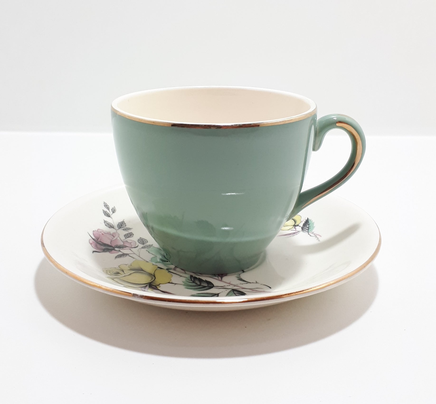 1940's Alfred Meakin Fine Porcelain Tea Duo - Pacific