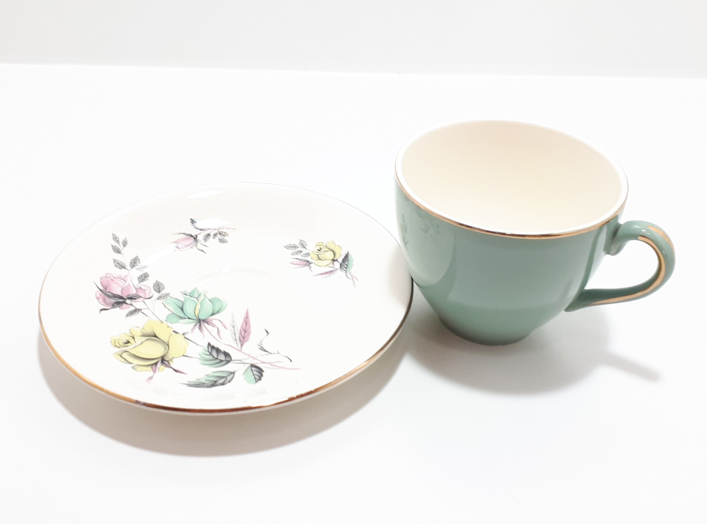 1940's Alfred Meakin Fine Porcelain Tea Duo - Pacific