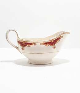 1950's Fine Porcelain Grindley Creampetal Range, Rosemary Pattern Gravy / Sauce Boat