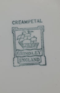 Vintage (1936-1954) W.H. Grindley & Co., Tunstall Large Soup Bowl - Deco Ware Creampetal - Bolton Pattern