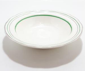 Vintage (1936-1954) W.H. Grindley & Co., Tunstall, Dessert Bowl - Deco Ware Creampetal - Bolton Pattern