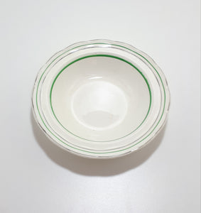 Vintage (1936-1954) W.H. Grindley & Co., Tunstall, Dessert Bowl - Deco Ware Creampetal - Bolton Pattern