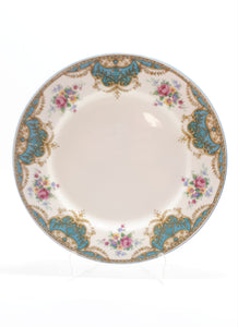 3 Vintage Barratts of Staffordshire Porcelain Dinner Plates - Balmoral Blue Pattern