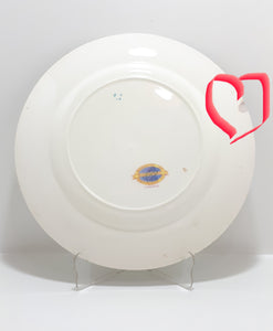 3 Vintage Barratts of Staffordshire Porcelain Dinner Plates - Balmoral Blue Pattern