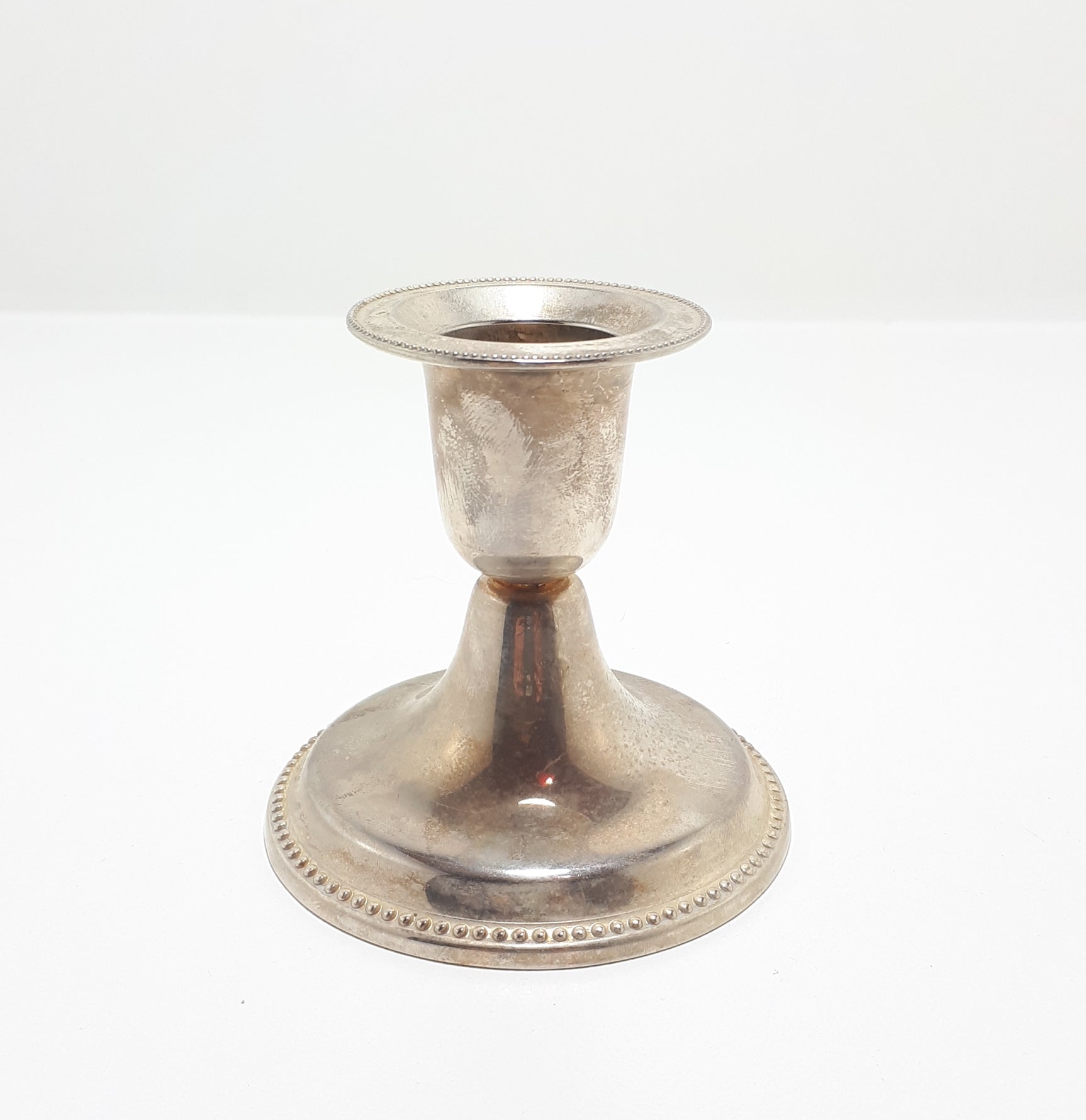 Small Silver Plated Candlestick
