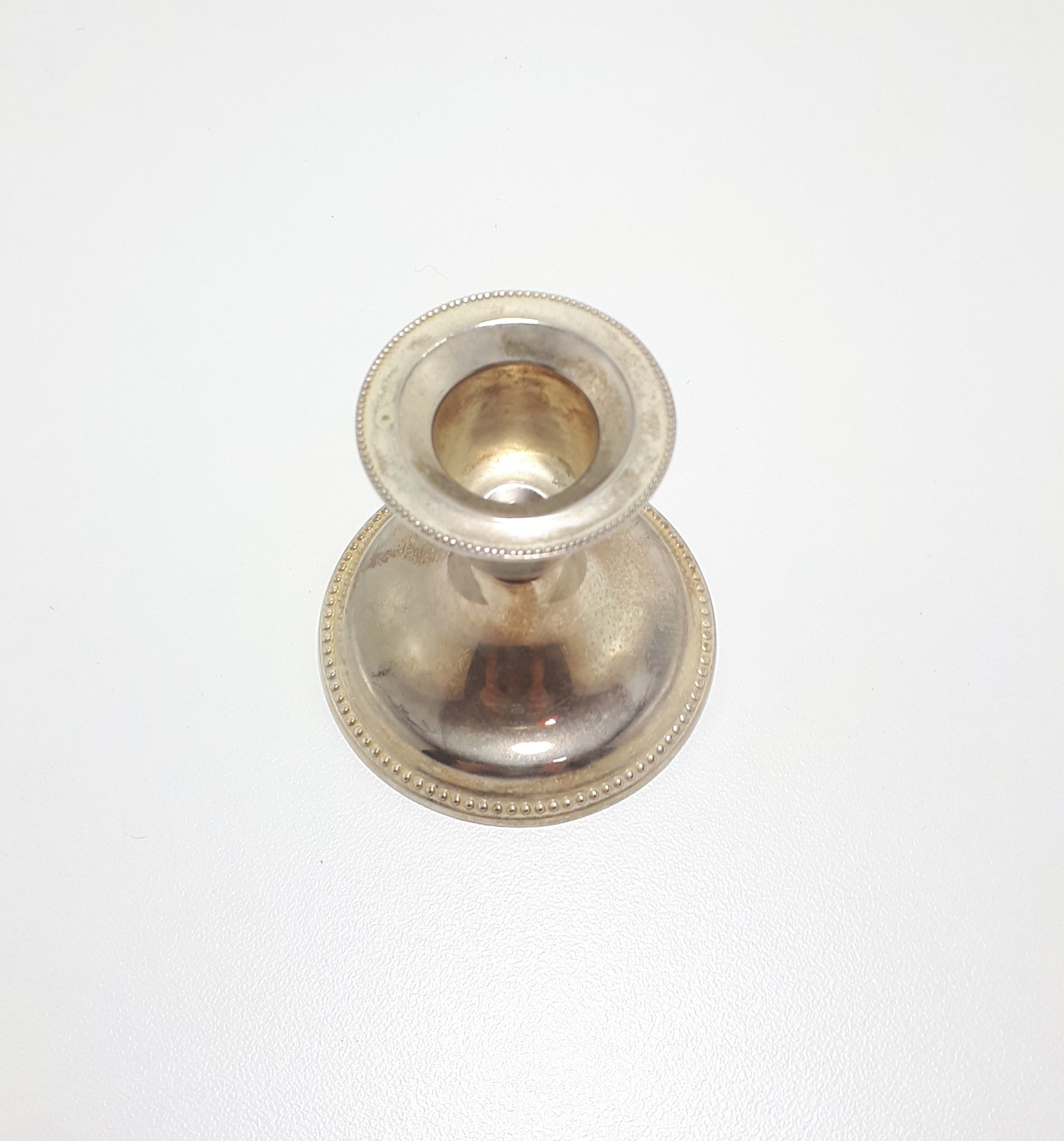 Small Silver Plated Candlestick