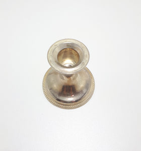 Small Silver Plated Candlestick