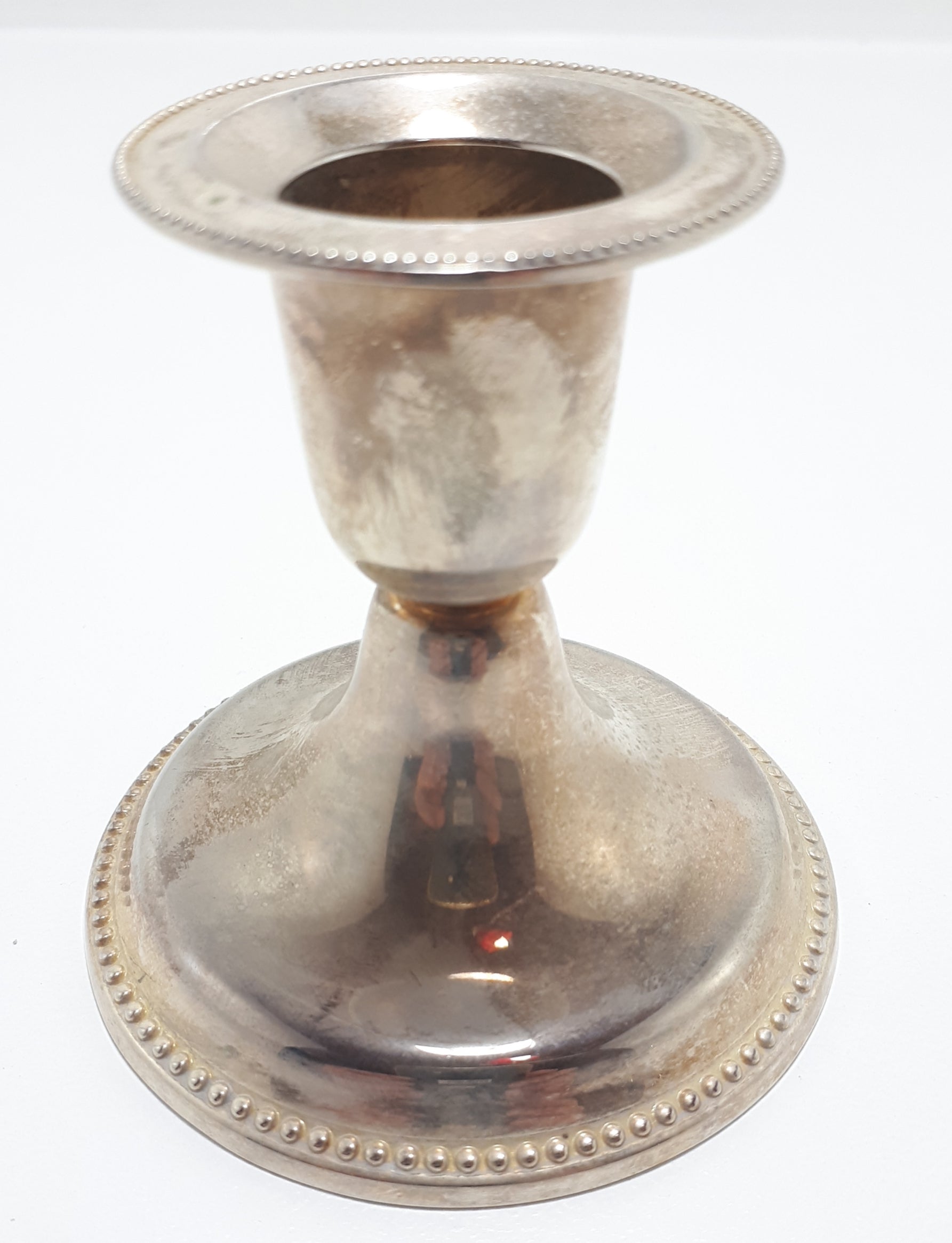 Small Silver Plated Candlestick