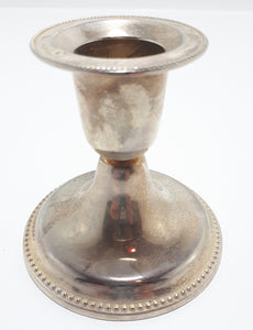 Small Silver Plated Candlestick