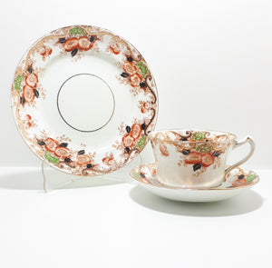 1912-1914 Antique Royal Stafford China, Thomas Poole, Longton, Fine Porcelain Tea Trio – Pattern 3502