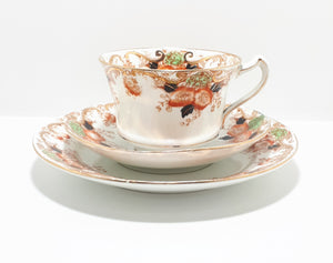 1912-1914 Antique Royal Stafford China, Thomas Poole, Longton, Fine Porcelain Tea Trio – Pattern 3502