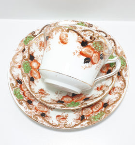 1912-1914 Antique Royal Stafford China, Thomas Poole, Longton, Fine Porcelain Tea Trio – Pattern 3502