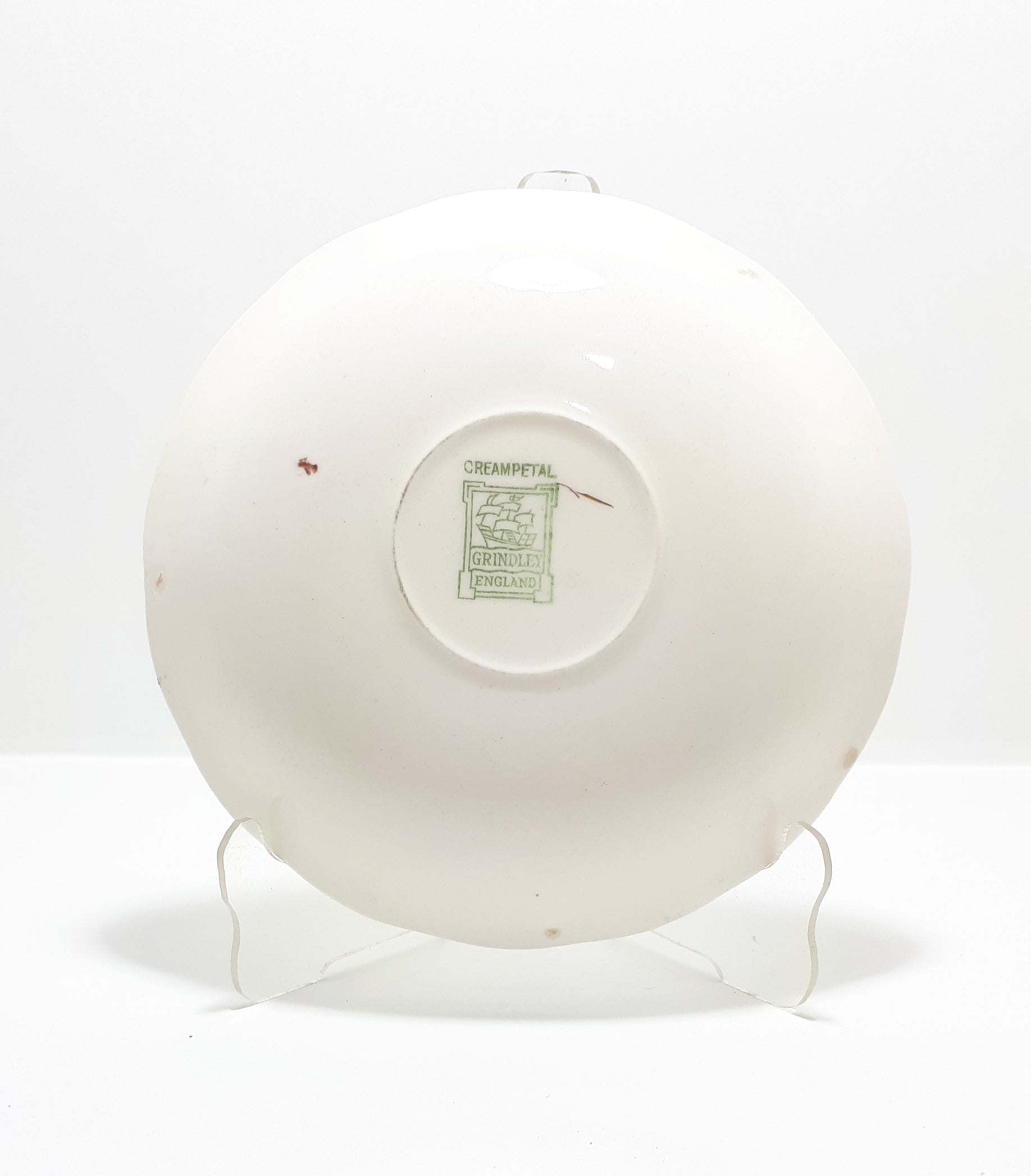 1936-1954 Grindley Creampetal Range Porcelain Saucer – Devonshire Rose Pattern