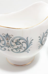 1960’s Queen Anne Porcelain Open Sugar Bowl & Creamer – Pattern 8458
