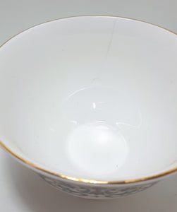 1960’s Queen Anne Porcelain Open Sugar Bowl & Creamer – Pattern 8458